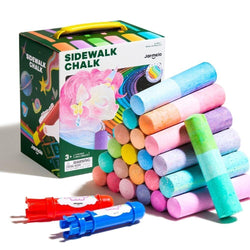 Tizas lavables RAINBOW (24 ud. + 2 soportes) - Jar Meló