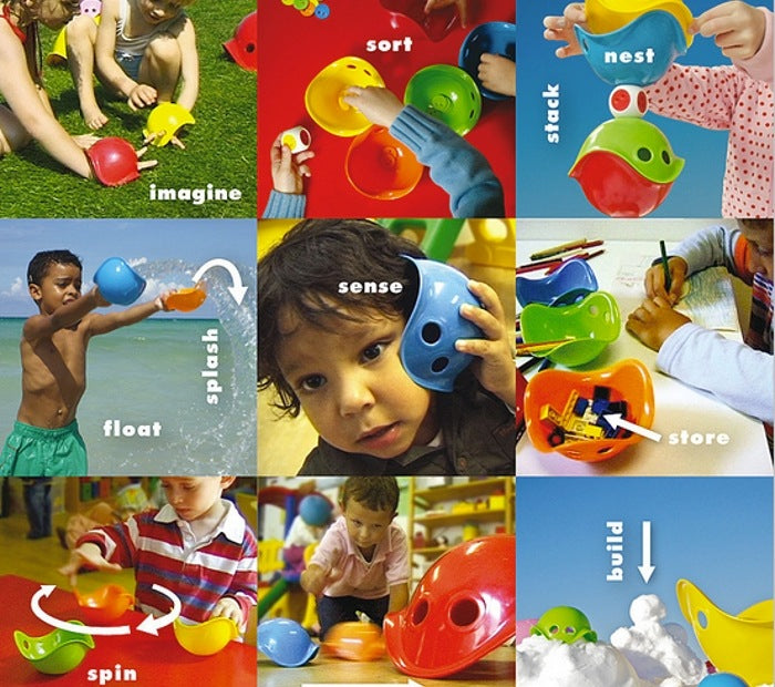 Bilibo Mini 6 colores MOLUK - Juguete sensorial y de juego libre