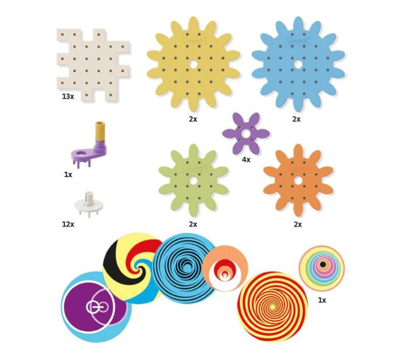 Juego de engranajes 38 piezas - bioplástico