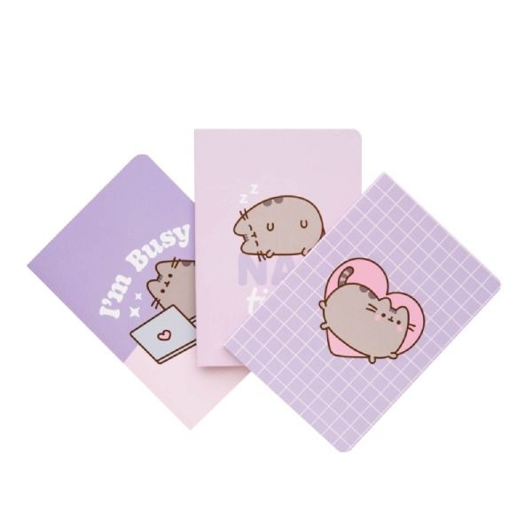 Pack 3 cuadernos A6 Pusheen